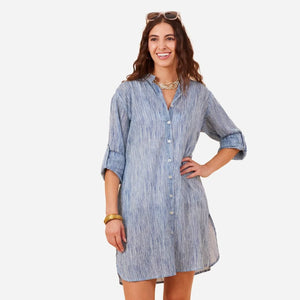 RockPaperFlower | Button Down Beach Tunic