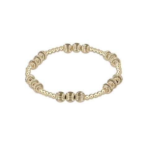 eNewton | Dignity Joy Pattern 5mm Bracelet - Gold