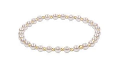 Classic Grateful 6mm Bead Bracelet - Pearl