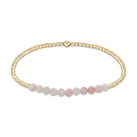 eNewton | Gemstone Gold Bliss 2mm Bead Bracelets