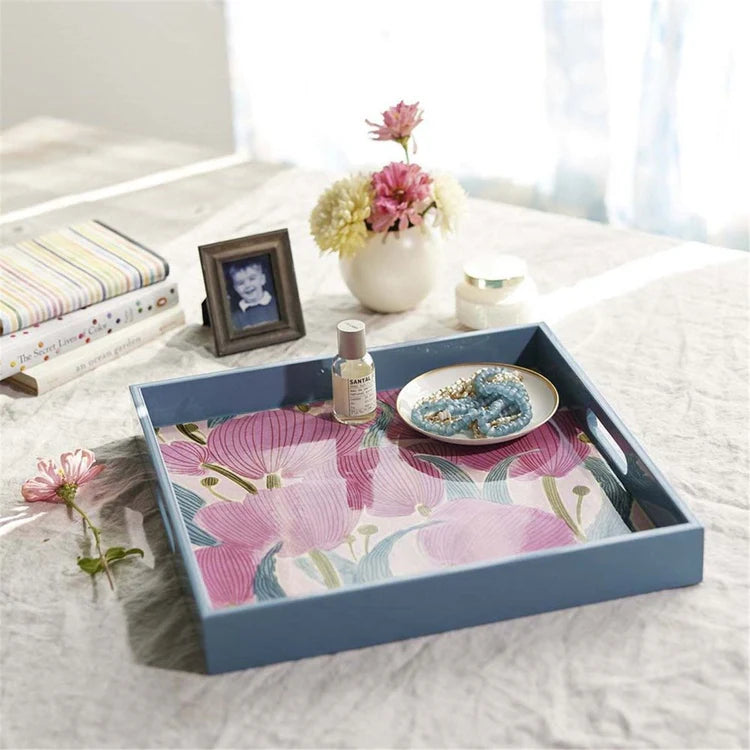 ROCKFLOWERPAPER | Tulip Blooms 15 Inch Square Tray