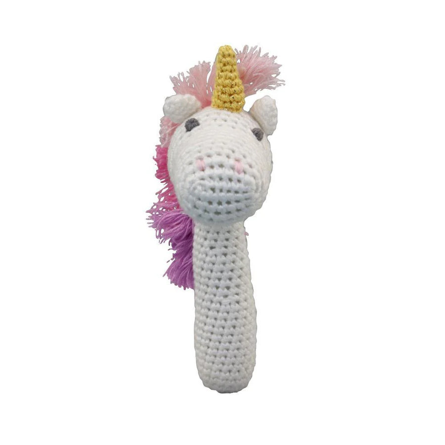 Zubels | Unicorn Crochet Baby Rattle