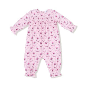 Angel Dear | Rose Garden Trellis Smocked Romper