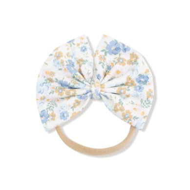 Angel Dear | Sweet Rose Calico Big Bow on Soft Headband