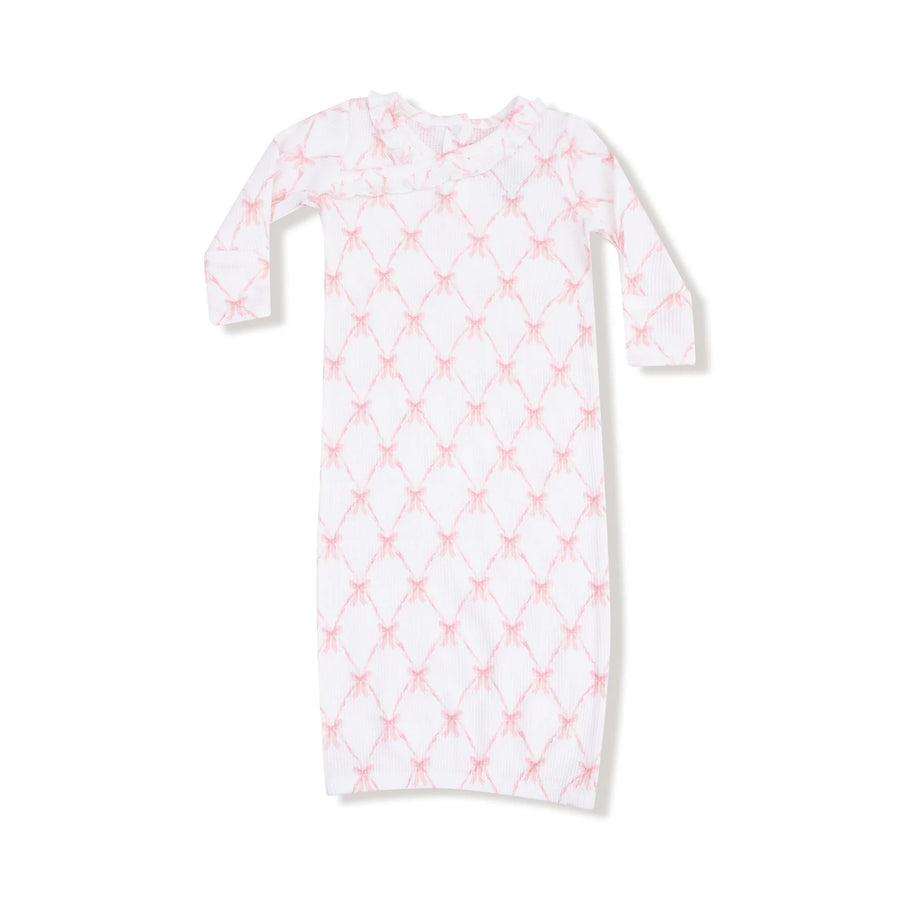 Angel Dear | Ribbon Bow Trellis Gown & Footie