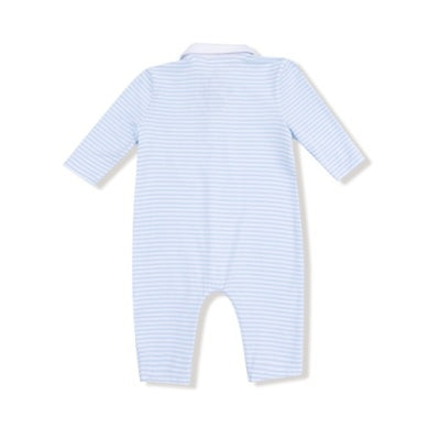 Angel Dear | Baby Golf Carts Blue Polo Romper
