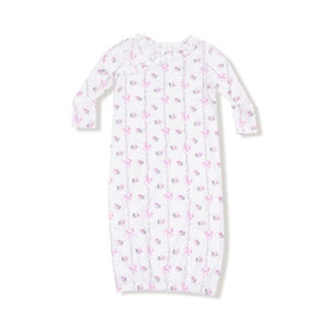 Angel Dear | Dainty Buds & Bows Stripe Gown & Footie