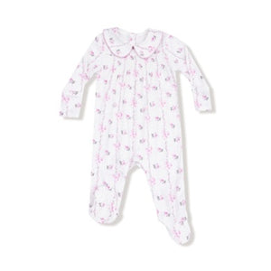 Angel Dear | Dainty Buds & Bows Stripe Gown & Footie