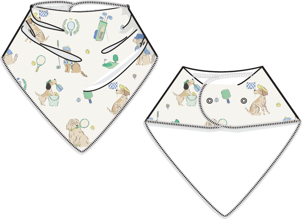 Angel Dear | Country Club Dogs Neutral Bandana Bib