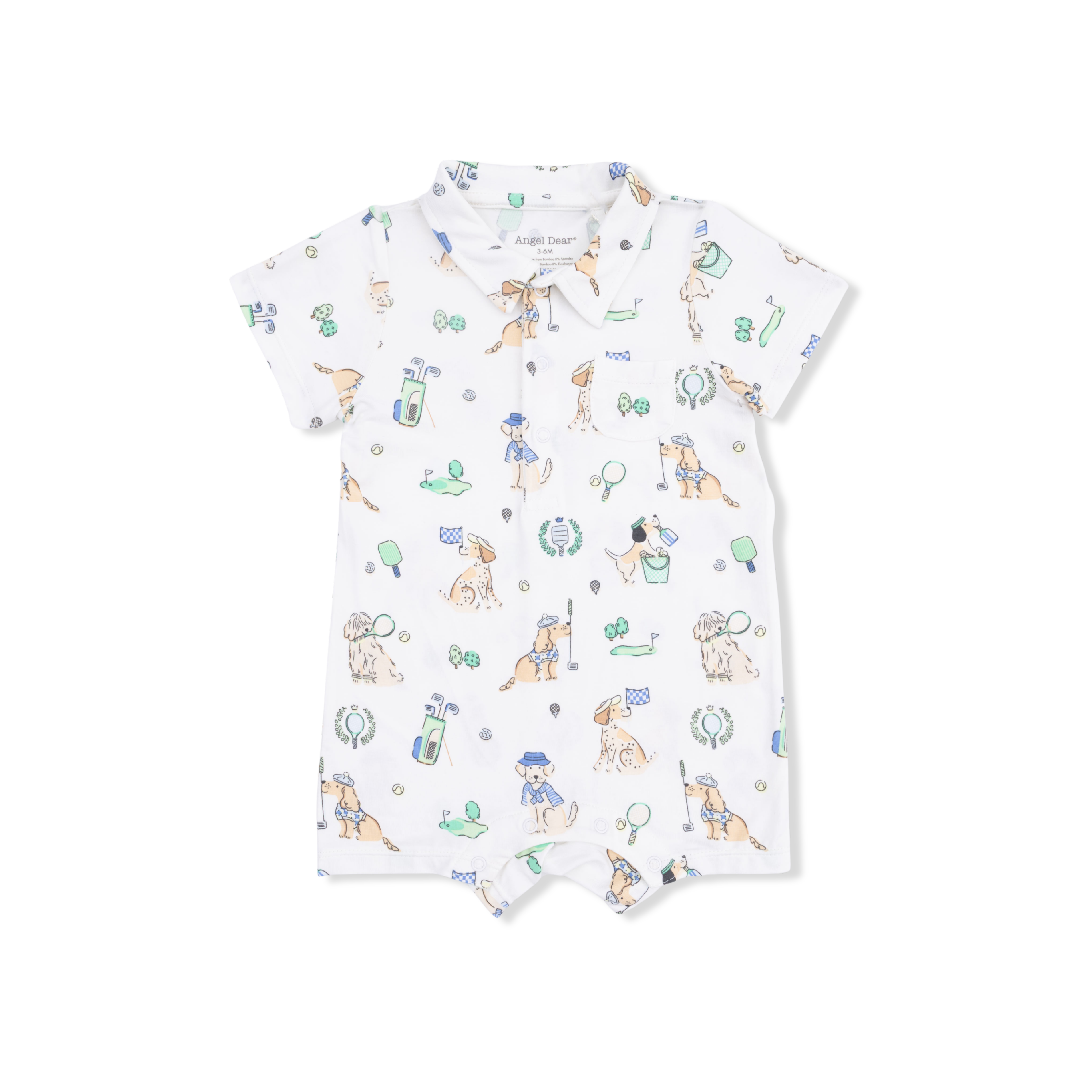 Angel Dear | Country Club Dogs Neutral - Polo Shortie