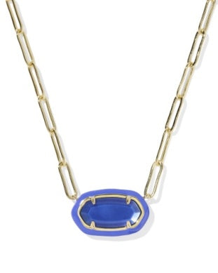 Kendra Scott | Elisa Enamel Frame Paperclip Necklace