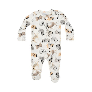 Angel Dear | 2 Way Zipper Footie & Gown - Cozy Pups