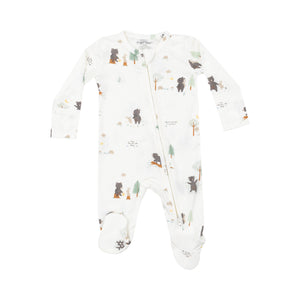 Angel Dear | 2 Way Zipper Footie & Gown - Bear & Bunny Adventures