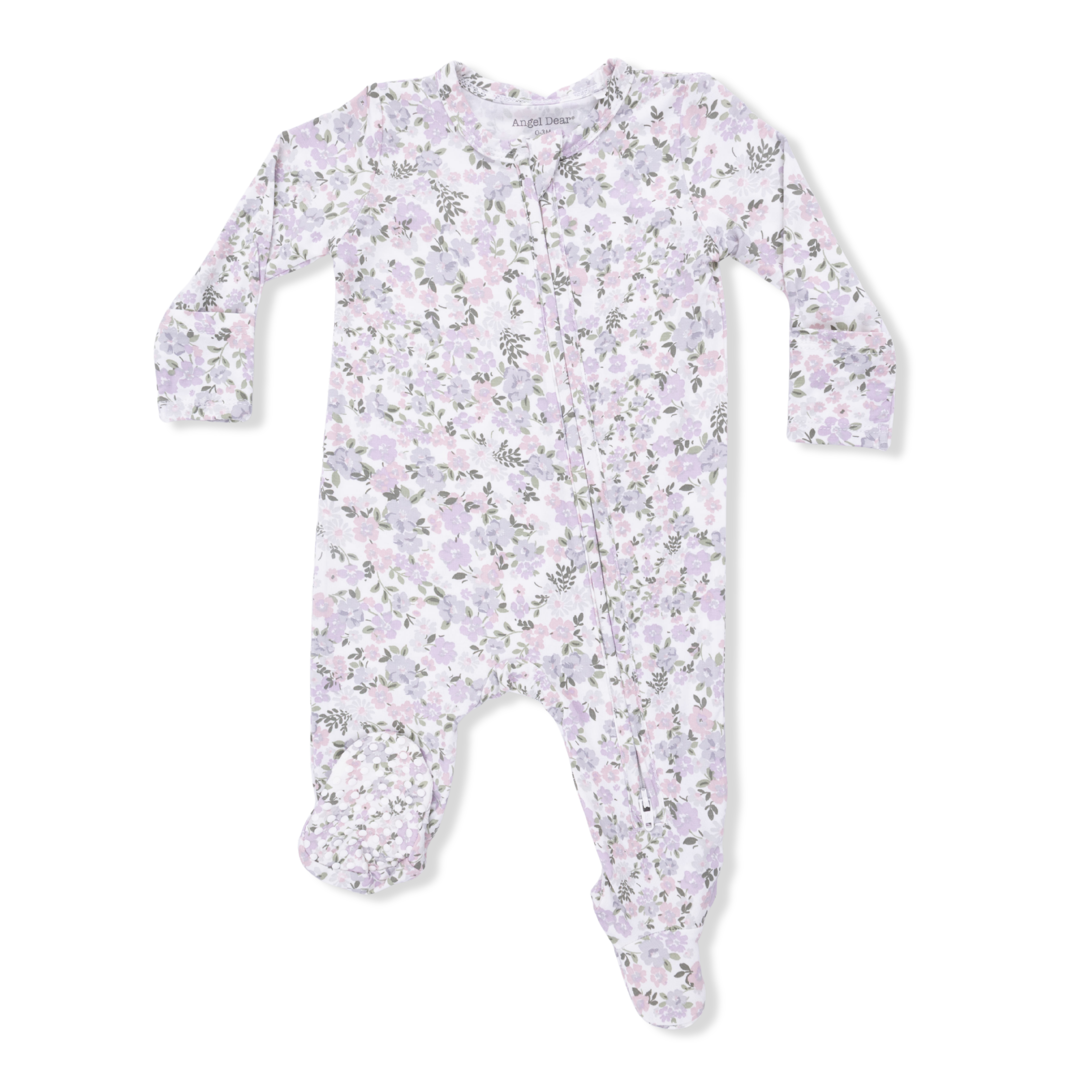 Angel Dear | Shannon Floral 2 Way Zipper Footie