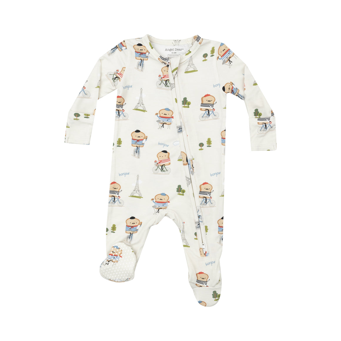 Angel Dear | Zippered Footie & Blanket- French Toast