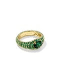 Kendra Scott | Bella Band Gold/Dark Green Ring