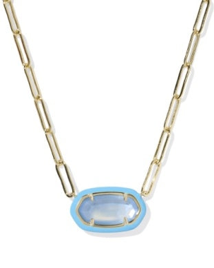 Kendra Scott | Elisa Enamel Frame Paperclip Necklace