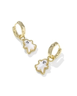 Kendra Scott | Ghost Whie Mother of Pearl Huggie