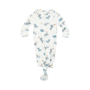 Angel Dear | 2 Way Zipper Footie & Gown - Playful Puppies