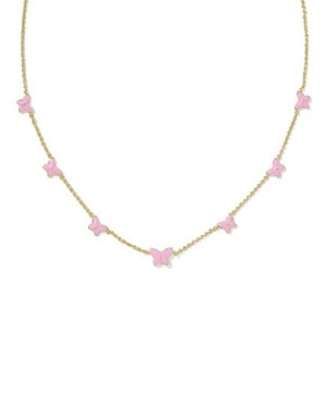 Kendra Scott | Lillia Butterfly Pink Enamel Necklace