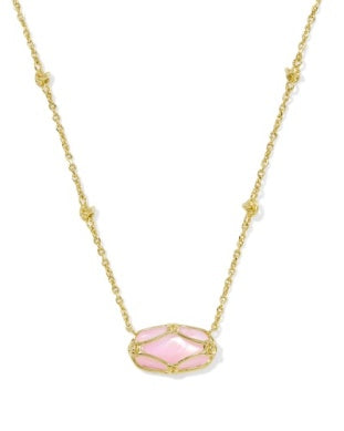 Kendra Scott | Elisa Lattice Frame Gold Necklace