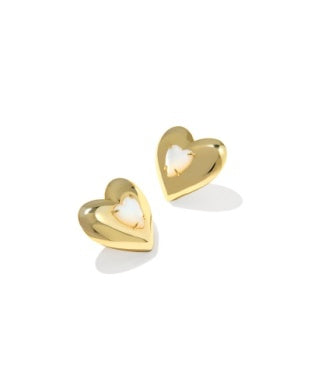 Kendra Scott | Sasha Heart Stud w/ Mother of Pearl