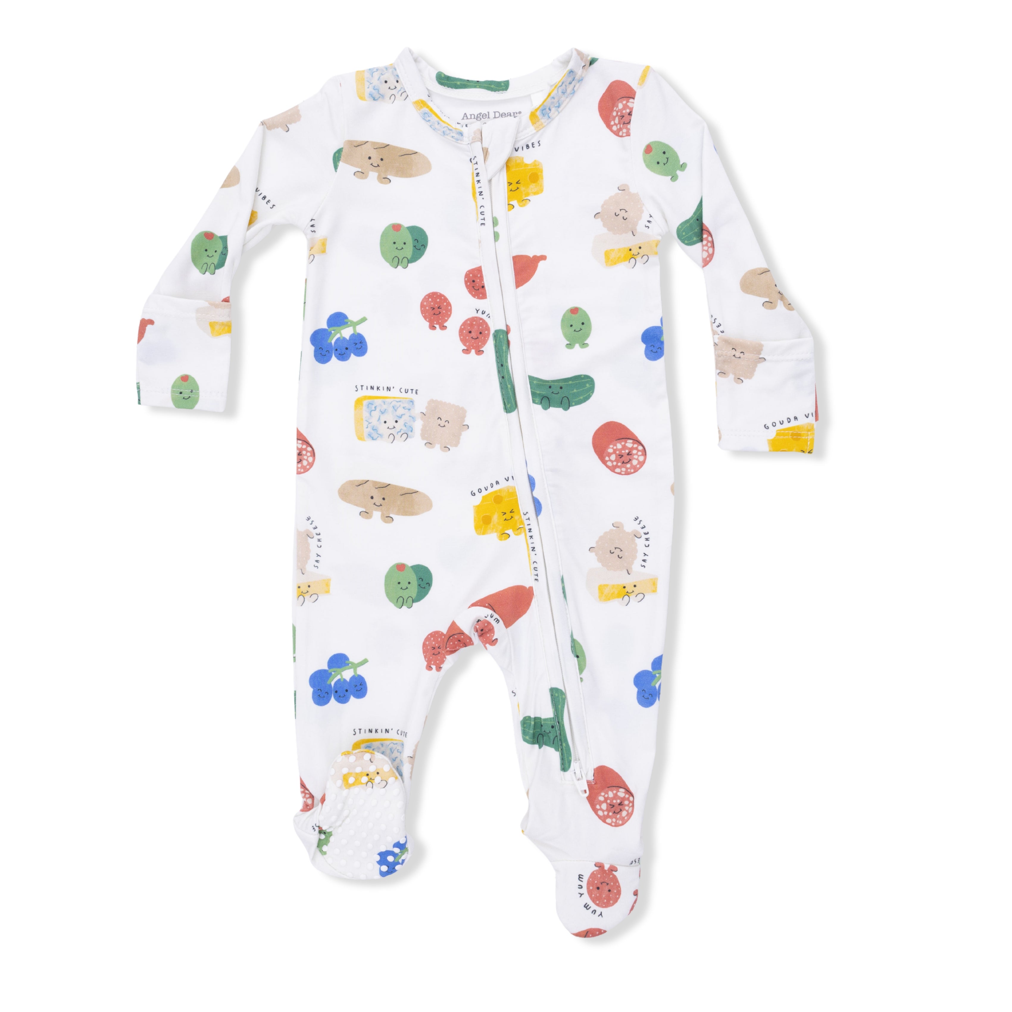 Angel Dear | Charcuterie Cuties 2 Way Zipper Footie