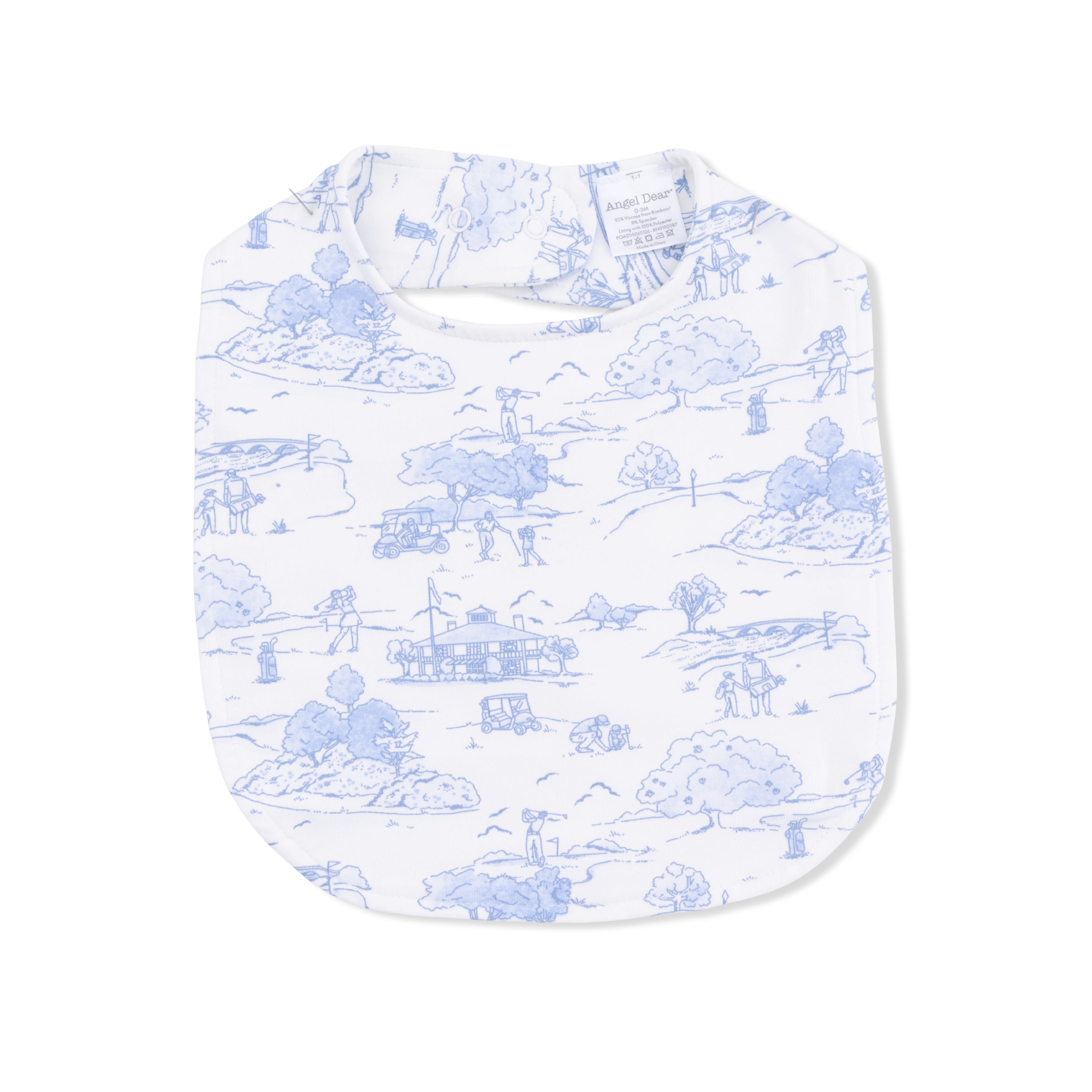 Angel Dear | Golf Toile Feeding Bib