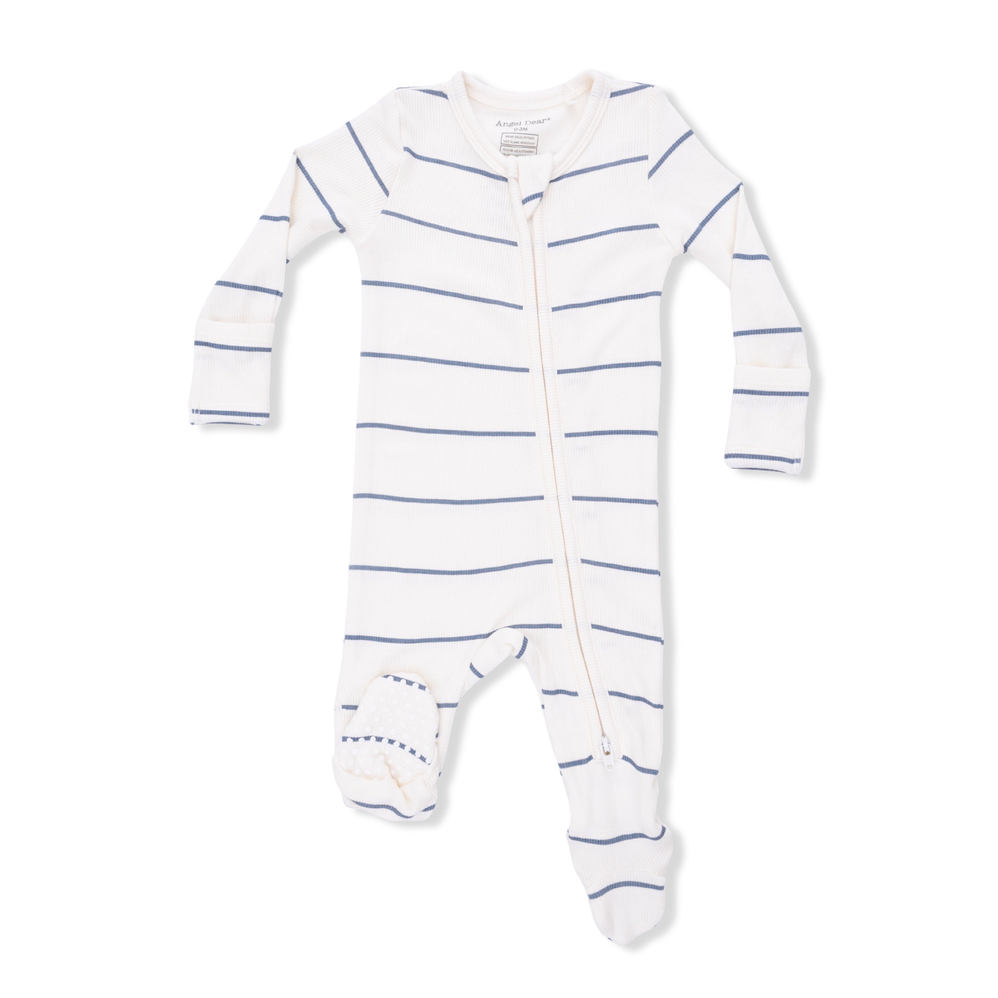 Vintage Stripe 2 Way Zipper Footie