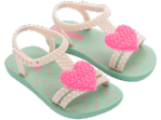 My First Impanema Baby Sandals - Mint/Beige/Hot Pink