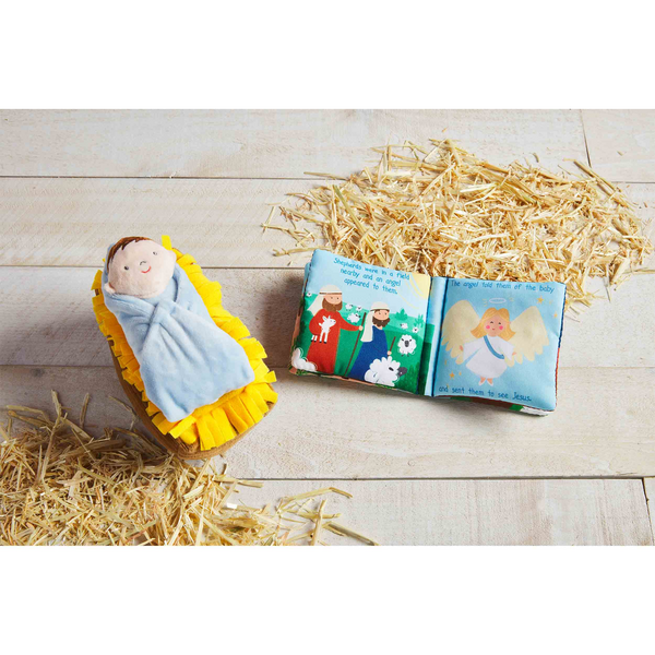 MudPie | Nativity Plush with Book