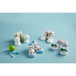 MudPie | Golf Rattle Toe Baby Socks