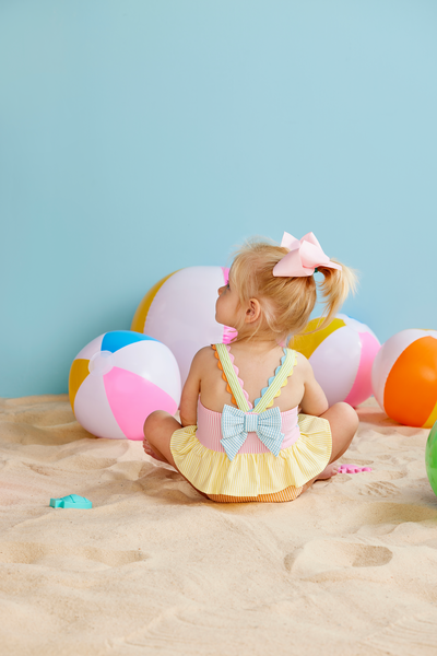 Mudpie | Seersucker Ric Rac Swimsuit