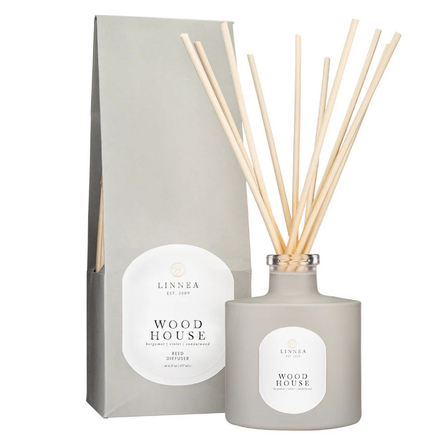 Linnea & Co. Wood House Reed Diffuser Kit - Thumbnail 2