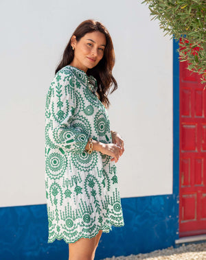 MERSEA | Edie Embroidered Tunic Dress