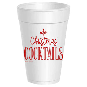 Sassy Cups | Christmas Styrofoam Cups