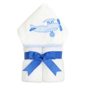 3 Marthas | Blue Plane EveryKid Hooded Towel