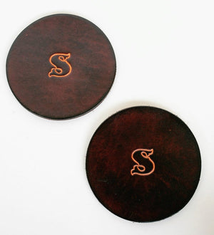 Lindy Leather - Set of Four Coasters