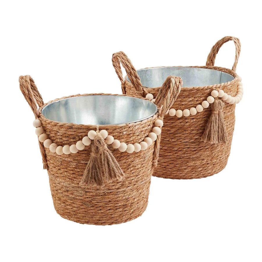 MudPie | Beaded Party Tub Baskets