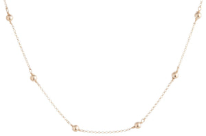 eNewton | Choker 15" Simplicity Chain Gold - 4mm Bead Gold