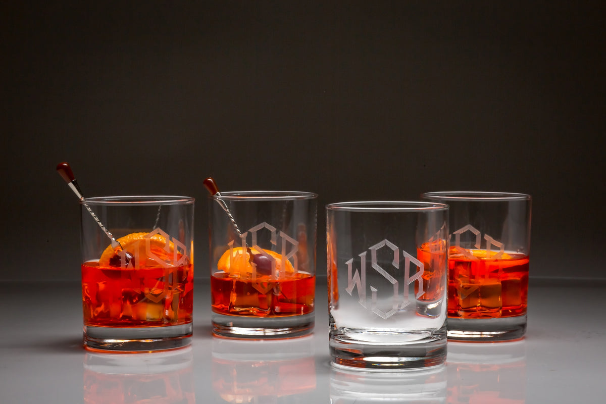 Personalized Classic Double Old Fashioned Glasses