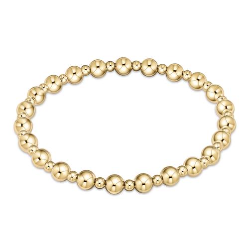 eNewton | Classic Grateful 5mm Gold Bead Bracelet