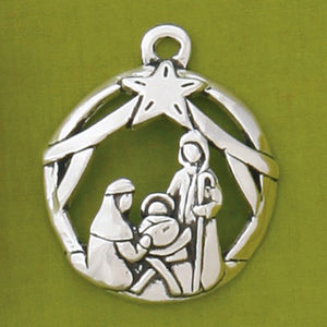 Nativity Jolly Ornament