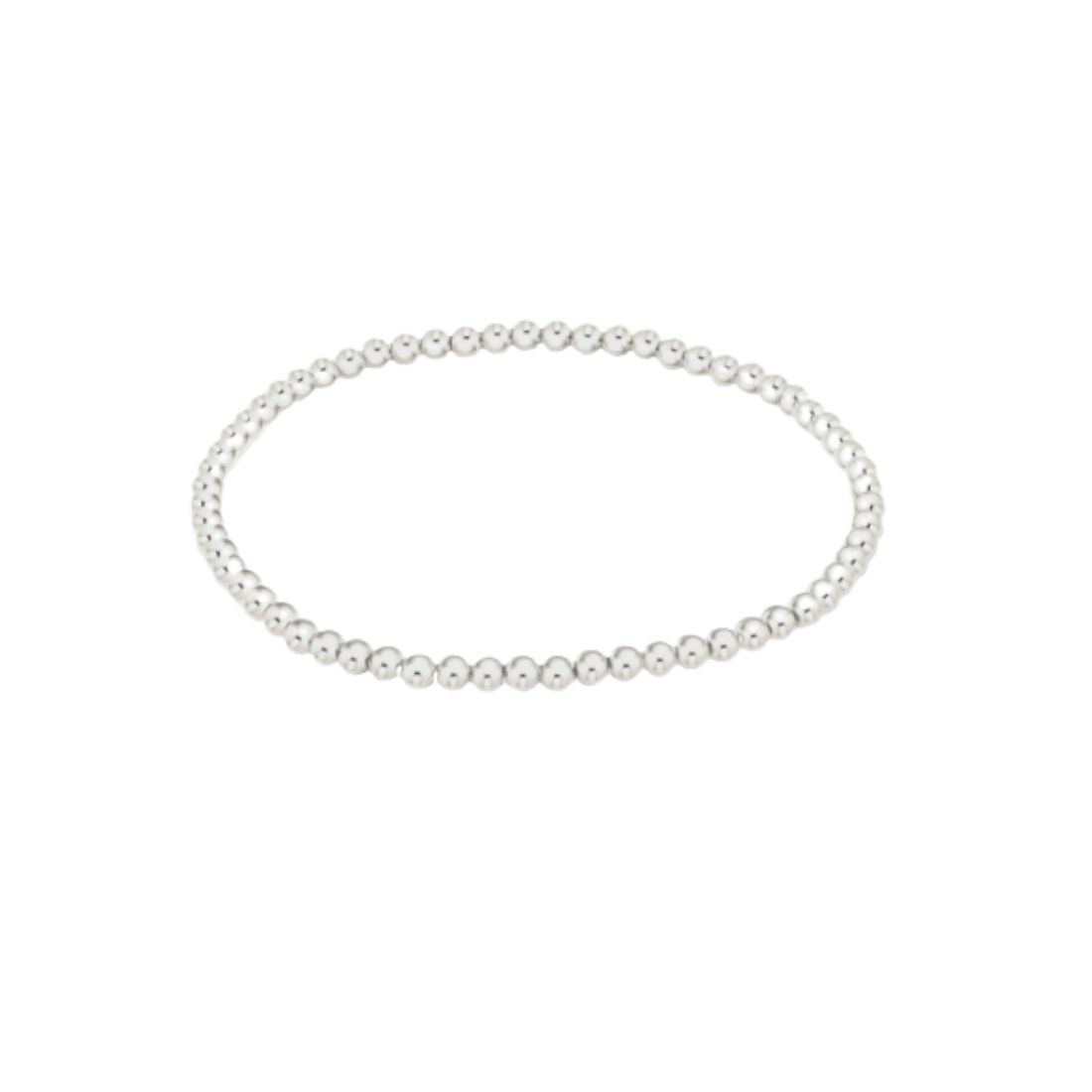 eNewton | Classic Sterling 3mm Bead Bracelet