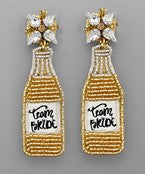 Golden Stella | Team Bride Beaded & Crystal Earrings