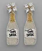 Golden Stella | Team Bride Beaded & Crystal Earrings