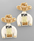 Bride Cowgirl Earrings