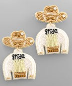 Golden Stella | Bride Cowgirl Earrings