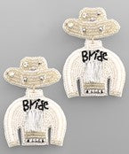 Bride Cowgirl Earrings