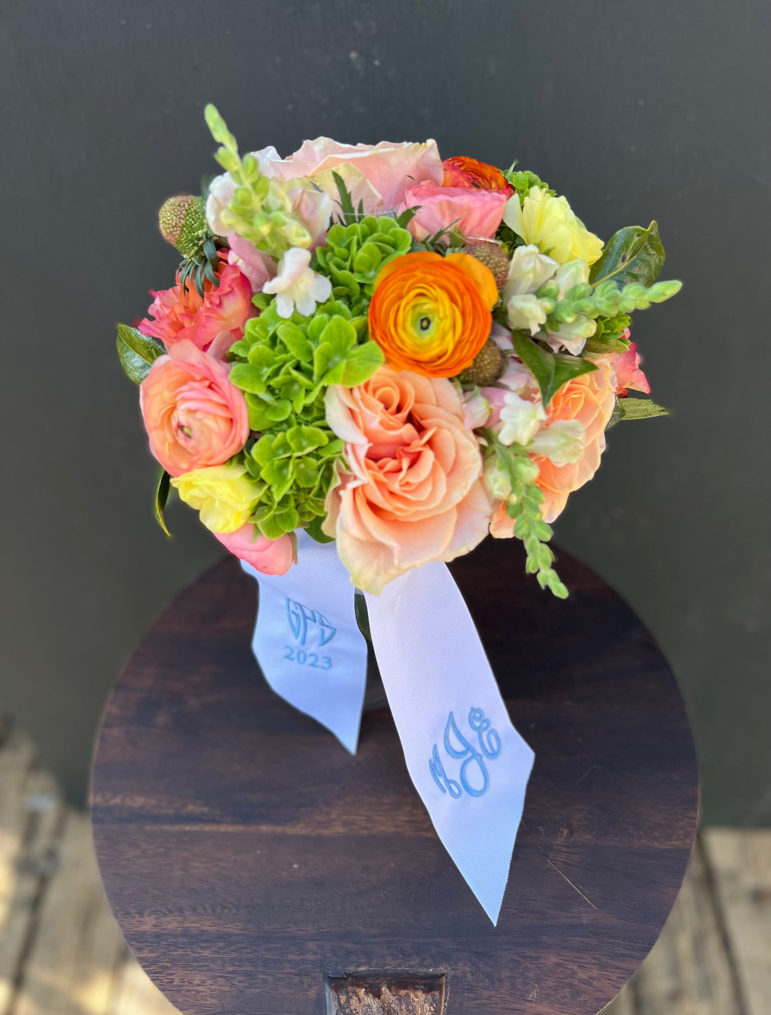 Personalized Ribbon for Bouquet - Charlotte's Web Monogramming & Gifts